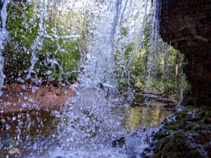 Behind the Falls