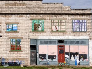 Building Painted on a Building