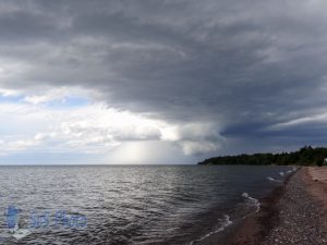 Thunderstorm Over Superior Waters