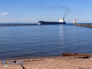 Freighter Arriving at Superior