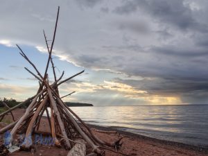 Wet Evening at the Beach