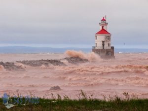 Waves Stirring the Lake