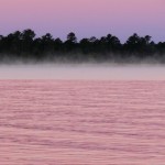 Morning Fog Rising Off Lake