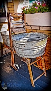 Old Washing Wringer Bench