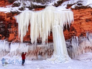 Admiring the Ice Formations