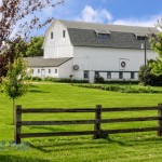 Summertime White Barn