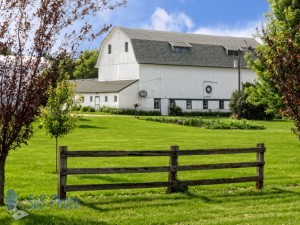 Summertime White Barn