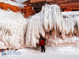 Enjoying the Ice Caves