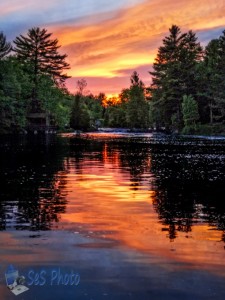 Summer Sunset Over Lake of the Falls