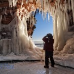 Enjoying the Ice Caves