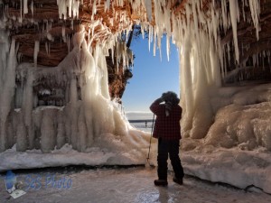 Enjoying the Ice Caves