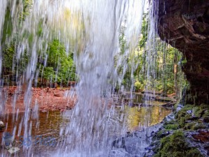 Behind the Falls