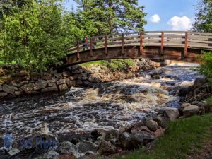 Crossing the Manitou River