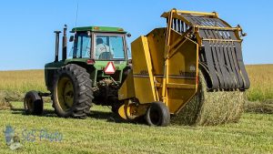 Making Large Round Hay Bales