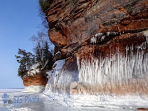 Sunlight Reflecting on Ice