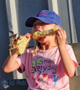 Enjoying Corn on the Cob