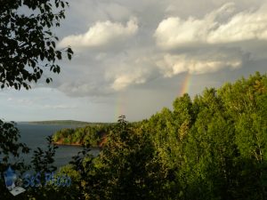 Rainbow by the Lake