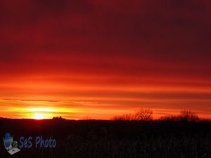 Sunset After Snow and Rain